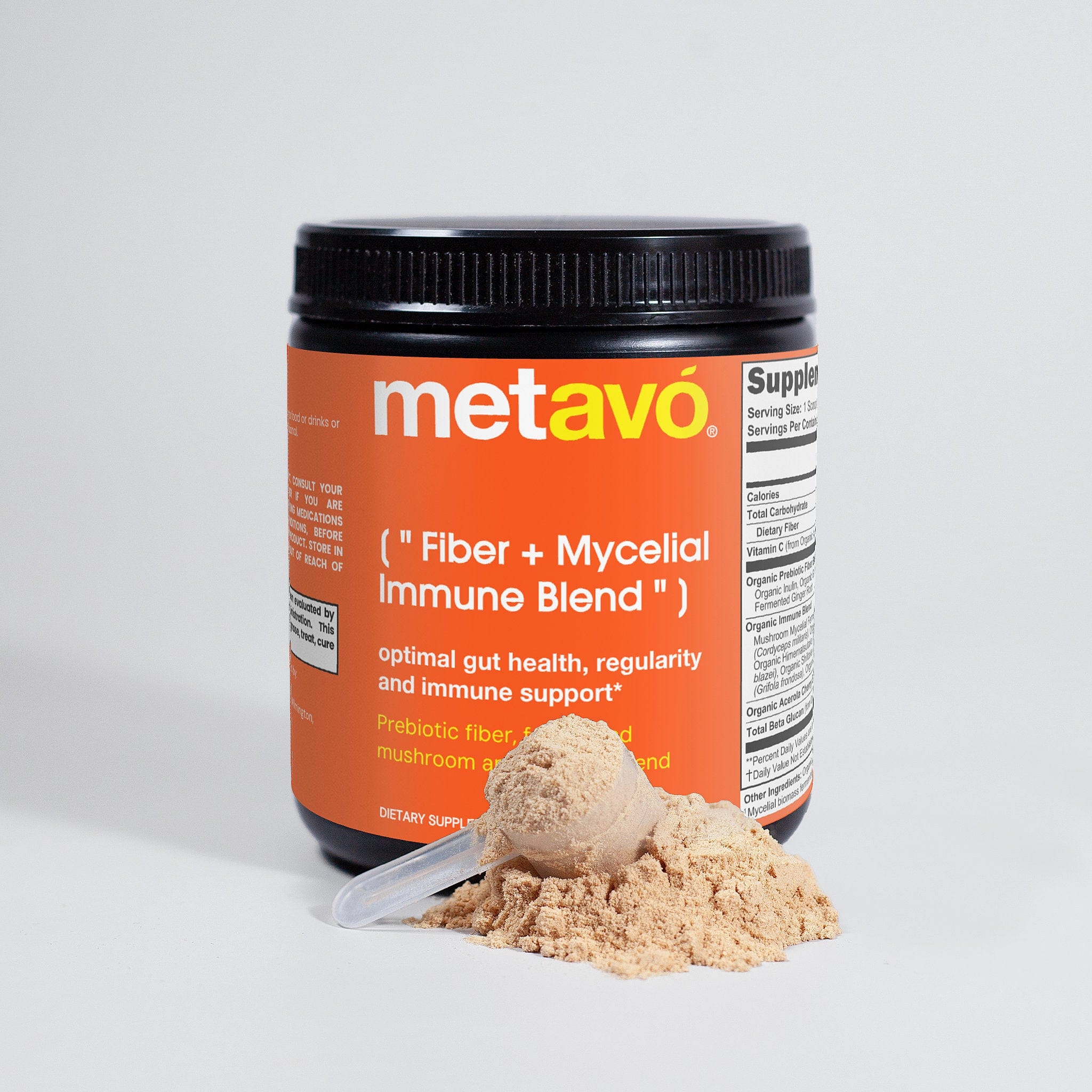 Metavo.com Natural Extracts Fiber and Mycelial Immune Blend