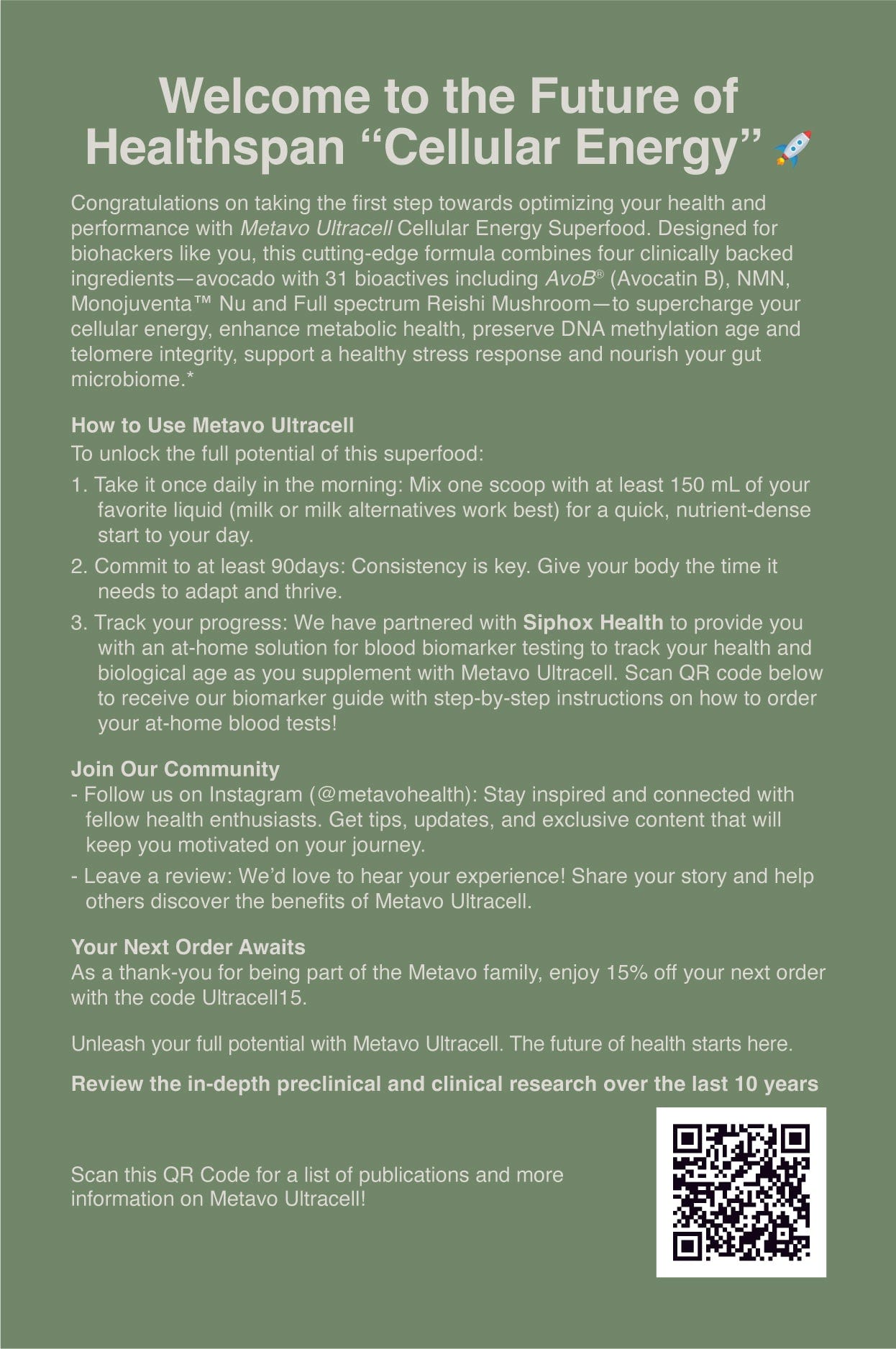 Metavo US Metavo Original ULTRACELL Exclusive Pre-Launch