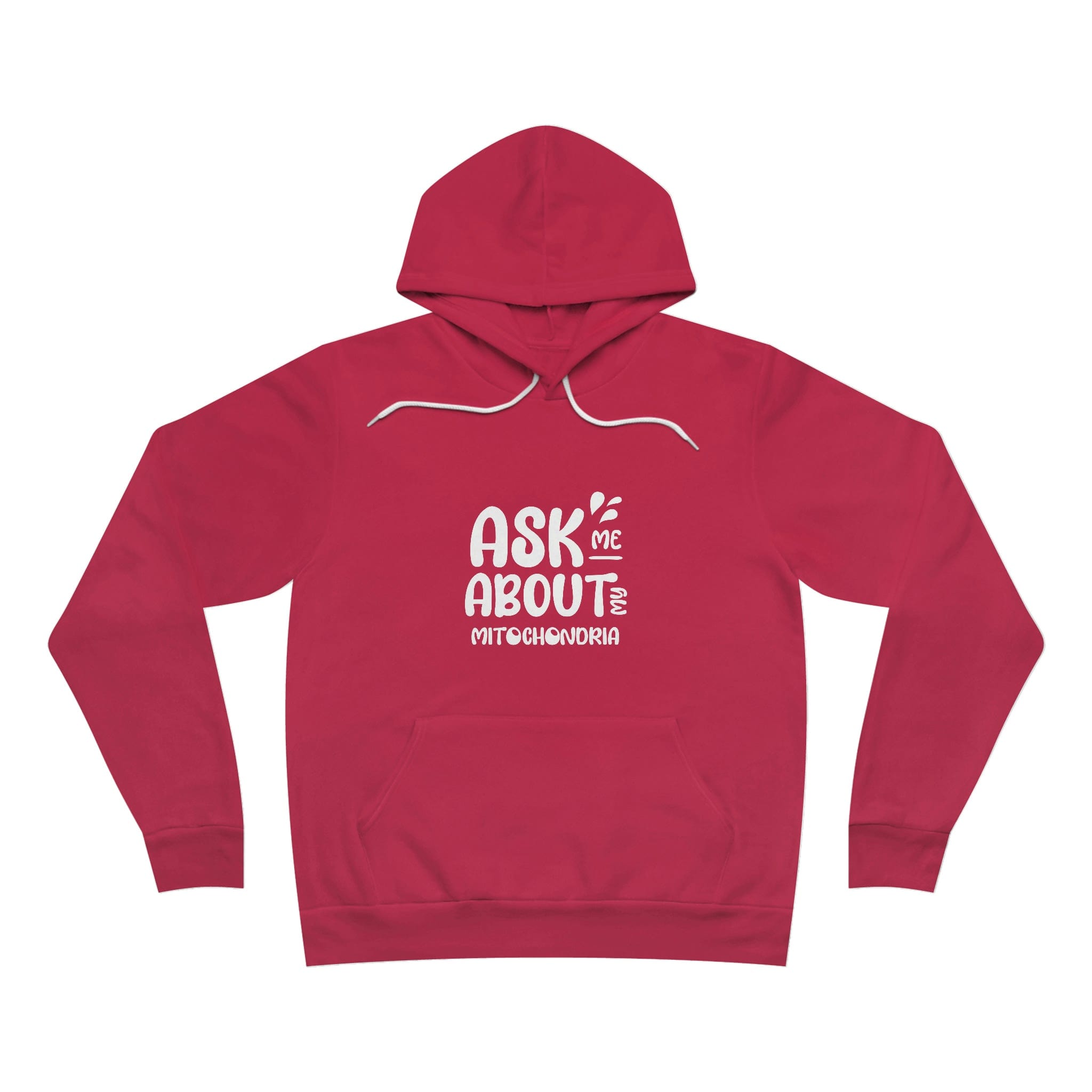 Printify Hoodie Red / S Mitochondria Unisex Sponge Fleece Pullover Hoodie