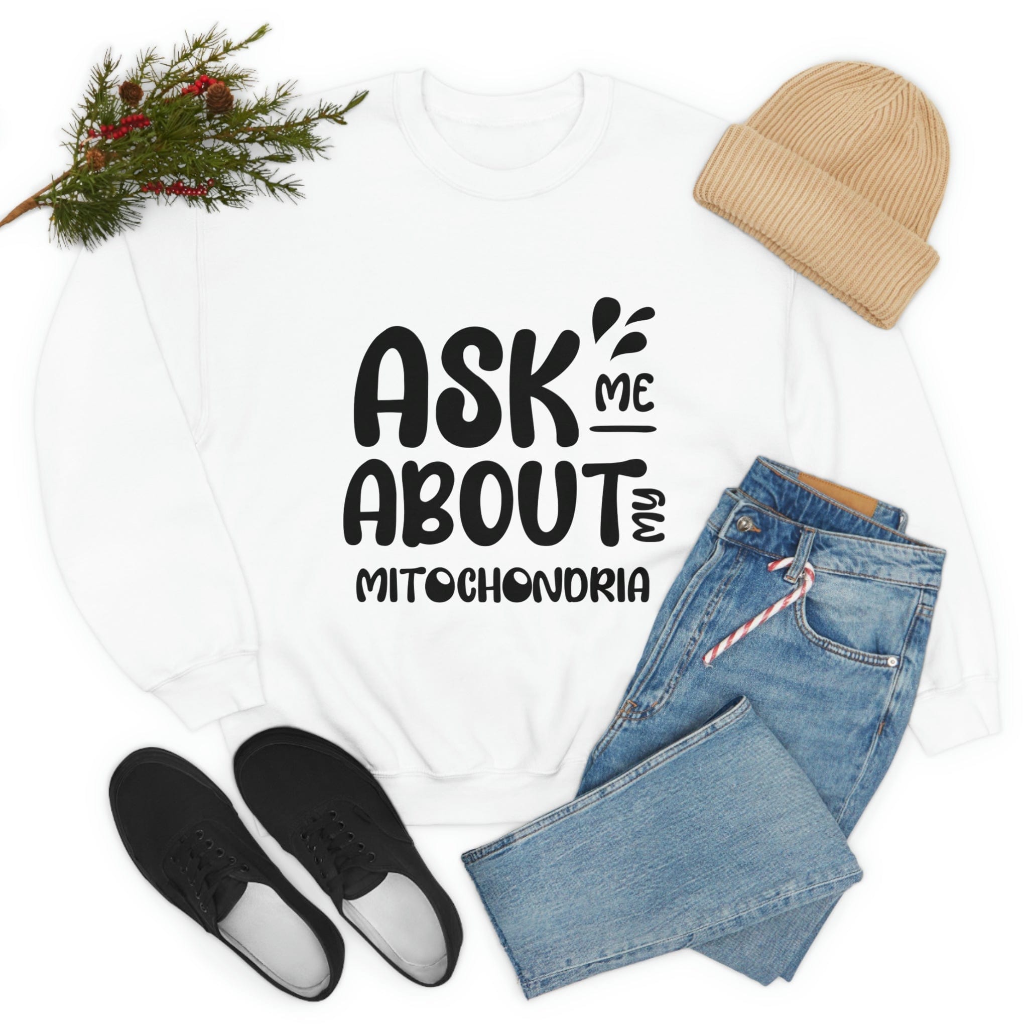 Printify Sweatshirt Mitochondria Unisex Heavy Blend™ Crewneck Sweatshirt