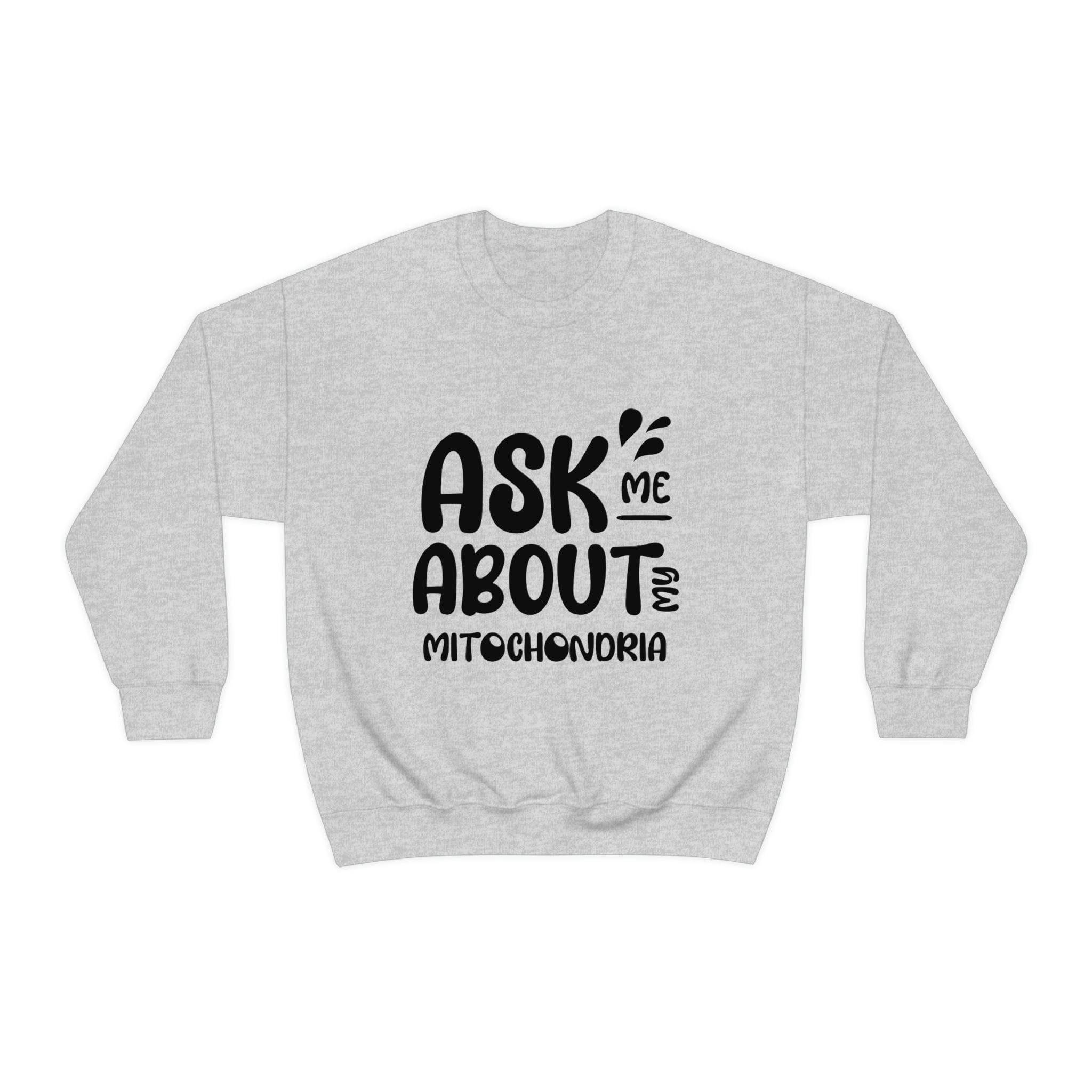 Printify Sweatshirt S / Ash Mitochondria Unisex Heavy Blend™ Crewneck Sweatshirt