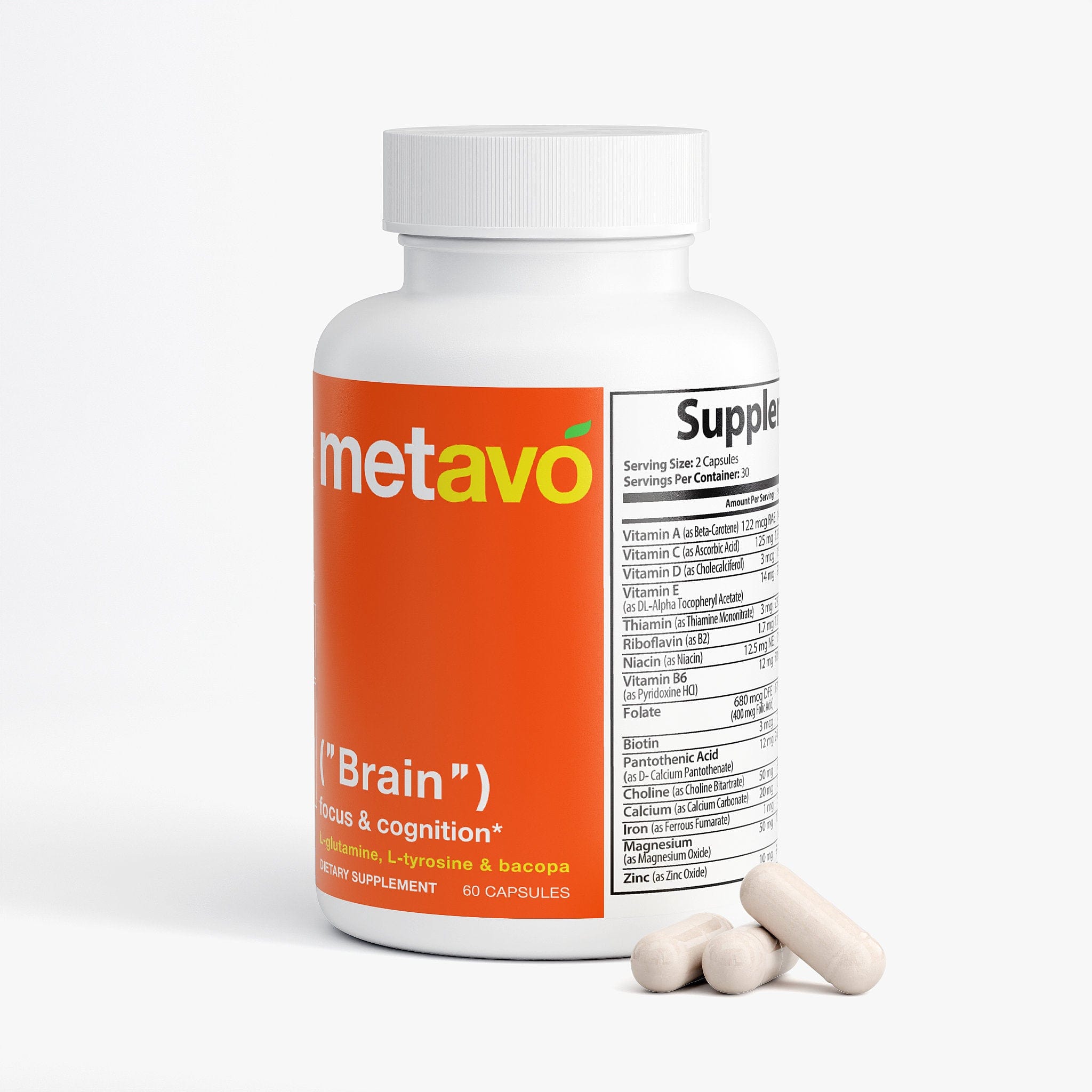 Supliful Specialty Supplements Memory & Focus Brain Booster | 30 Serve